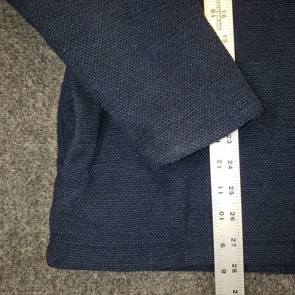 Orvis Shacket Mens Medium Blue Fleece Lined Jacket Pullover 1/4 Zip